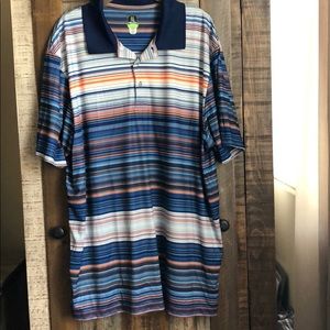 Men's Short Sleeve PGA Tour Pro Series Stripe Polo